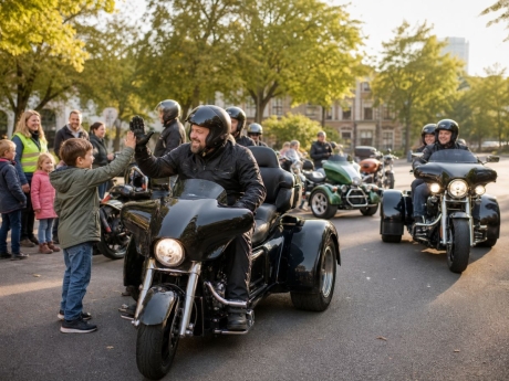 Zusätzliche Trikes und Reservefahrer für die Kinde